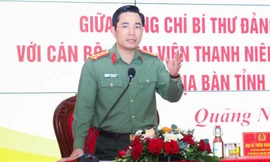 Giám đốc Công an tỉnh Quảng Ninh đối thoại với thanh niên công an sau sáp nhập