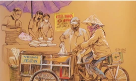 Chùm tranh ký họa 'Sài Gòn trong những ngày giãn cách' lay động lòng người