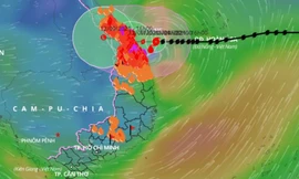 Bão Côn Sơn có thời gian quần thảo đất liền rất lâu do tốc độ di chuyển chậm.