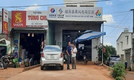 Nơi làm việc công ty điện gió Trung Quốc tại Gia Lai. Ảnh: CTV