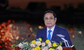 Thủ tướng Chính phủ Phạm Minh Chính phát biểu tại Lễ Khai mạc Năm du lịch quốc gia. 