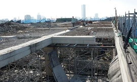 Mất gần 1 năm mới hoàn thành phá dỡ giai đoạn 1 diện tích vi phạm tại dự án 8B Lê Trực.