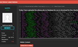 Dữ liệu của một trung tâm an ninh mạng Việt Nam bị lộ