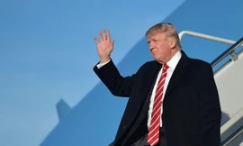 Tổng thống Mỹ Donald Trump lên đường đi Sinagpore dự Hội nghị Thượng đỉnh Mỹ-Triều. Ảnh: ABC News