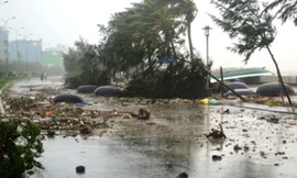 Bão Podul đổ bộ Hà Tĩnh - Quảng Bình suy yếu thành áp thấp, gió giật cấp 8