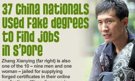 Singapore bỏ tù 25 người nước ngoài dùng bằng giả