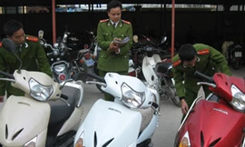 CAQ Hà Đông thống kê tang vật trong vụ án