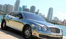 Ngắm Bentley Continental GT mạ crôm sáng loáng