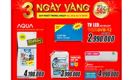 3 ngày vàng săn hàng điện máy giảm giá hết ga tại MediaMart