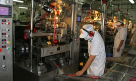 Dây chuyền chế biến lạp xưởng của Vissan 