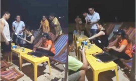 Nhóm thực khách bức xúc khi bị thu thêm 600.000 đồng tiền ghế ngồi sau khi ăn hải sản.