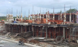 Dự án nhà phố hai sân vườn RositaGarden đang trong giai đoạn hoàn thành