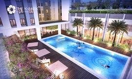 Khu bể bơi ngoài trời hiện đại