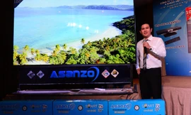 Hãng điện tử Asanzo giới thiệu chiếc TV 100 inch.
