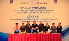 Phó Tổng giám đốc PVN Nguyễn Sinh Khang phát biểu tại lễ ký