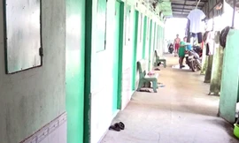 Khu dãy trọ xảy ra vụ án mạng. Ảnh: Nguyệt Triều.