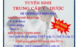 Trung cấp Y Dược tuyển sinh học sinh thi trượt tốt nghiệp THPT năm 2014