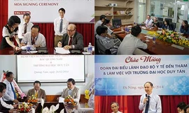 ĐH Duy Tân ký kết với nhiều đại học Mỹ và cơ quan, đơn vị Y tế Việt Nam để nâng cao chất lượng giảng dạy