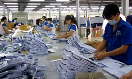 Xưởng sản xuất của doanh nghiệp may mặc xuất khẩu Ảnh: hồng vĩnh