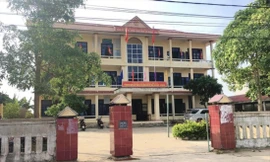 Trụ sở UBND xã Quảng Châu, nơi có nhiều cán bộ bị kỷ luật vì làm khống hồ sơ, giấy tờ