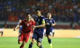 Một pha trong trận Việt Nam - Nhật Bản