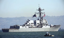 USS Stockdale, con tàu vừa đi ngang qua eo biển Đài Loan Ảnh: navysite.de 