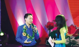 Doanh nhân trẻ Hồ Đức Hoàn tại lễ tuyên dương Thanh niên tiên tiến làm theo lời Bác toàn quốc lần thứ V-2018