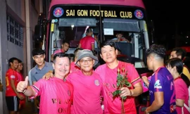 Những CĐV vì yêu mà đến với CLB Sài Gòn liệu có thất vọng với những gì đang xảy ra ở đội bóng? ảnh: Hữu Phạm 