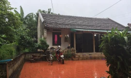 Hiện trường ngôi nhà xảy ra vụ việc 