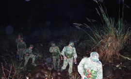 Đội đánh án lặng lẽ biến vào màn đêm ảnh tư liệu BĐBP Hà Tĩnh 