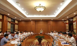 Các đại biểu dự họp Thường trực Ban Chỉ đạo Trung ương về Phòng chống tham nhũng