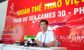 Trưởng đoàn TTVN Trần Đức Phấn ảnh: HM