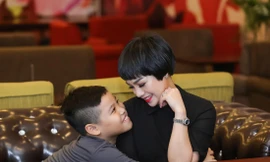 Ngọc Khuê và con trai thân nhau như hai người bạnẢnh: NVCC