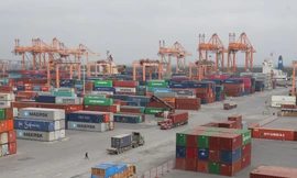 Container phế liệu tại cảng Hải Phòng Ảnh: Như Ý