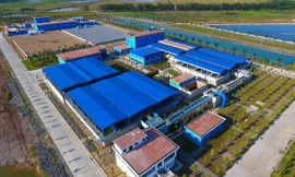 Nhà máy nước sạch sông Đuống Ảnh: MẠNH THẮNG