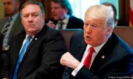 Ông Trump và ông Pompeo đã đưa ra những thông điệp không nhất quán Ảnh: Getty Images