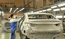 Dây chuyền lắp ráp ô tô du lịch ở Ninh Bình Ảnh: Tuấn Nguyễn 