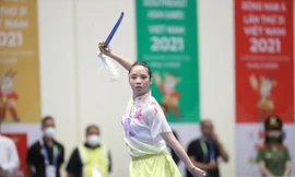 Khoảnh khắc đẹp của hoa khôi Thúy Vi khi tái xuất SEA Games sau 5 năm