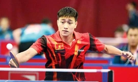 Tay vợt Nguyễn Anh Tú là một trong những niềm hy vọng của đội tuyển bóng bàn Việt Nam 
