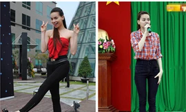 Mix trang phục với giày bệt tuyệt như Hà Hồ