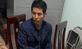 Đối tượng Xồng Vả Dềnh tại cơ quan công an