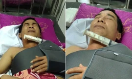 Xe tải làm đứt dây mạng, chủ nhà chém tài xế nhập viện