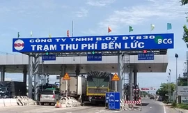 Xe qua trạm BOT được miễn phí để phòng chống dịch COVID-19.