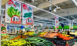 Siêu thị Big C Thăng Long mở cửa trở lại sau 2 ngày tạm đóng.