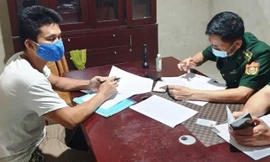 Tài xế Đoàn Quyết Thắng bị lực lượng chức năng phát hiện sử dụng giấy tờ của người khác để nhập cảnh nhằm trốn cách ly.