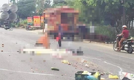 Va chạm với container, người phụ nữ tử vong tại chỗ