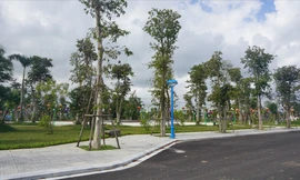 Một góc trong dự án Khu đô thị mới thị trấn Xuân An. Ảnh: Lao Động