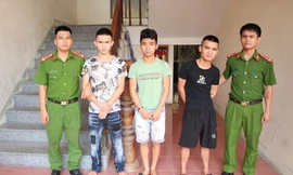 3 đối tượng Hùng, Tấn và Sỹ bị bắt giữ.