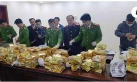 Bắt nhóm đối tượng chở 8 bao tải chứa hàng trăm kg chất nghi ma túy