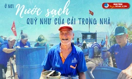 Đưa nước ngọt ra đảo xa giúp bà con “giải khát“
